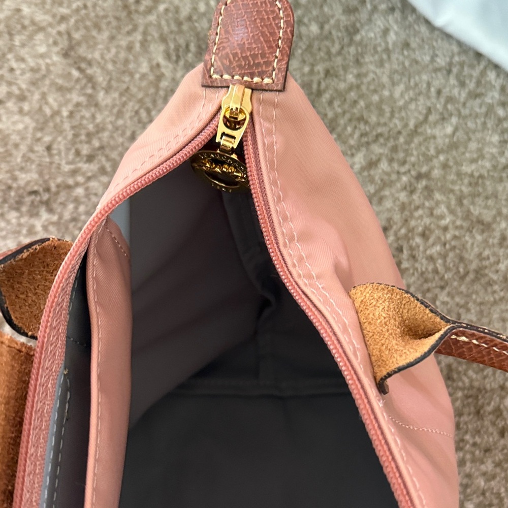 Longchamp Brown and Pink Tote Bag - Picture 6 of 9